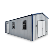 Eason 12x24 Deluxe White and Blue Building